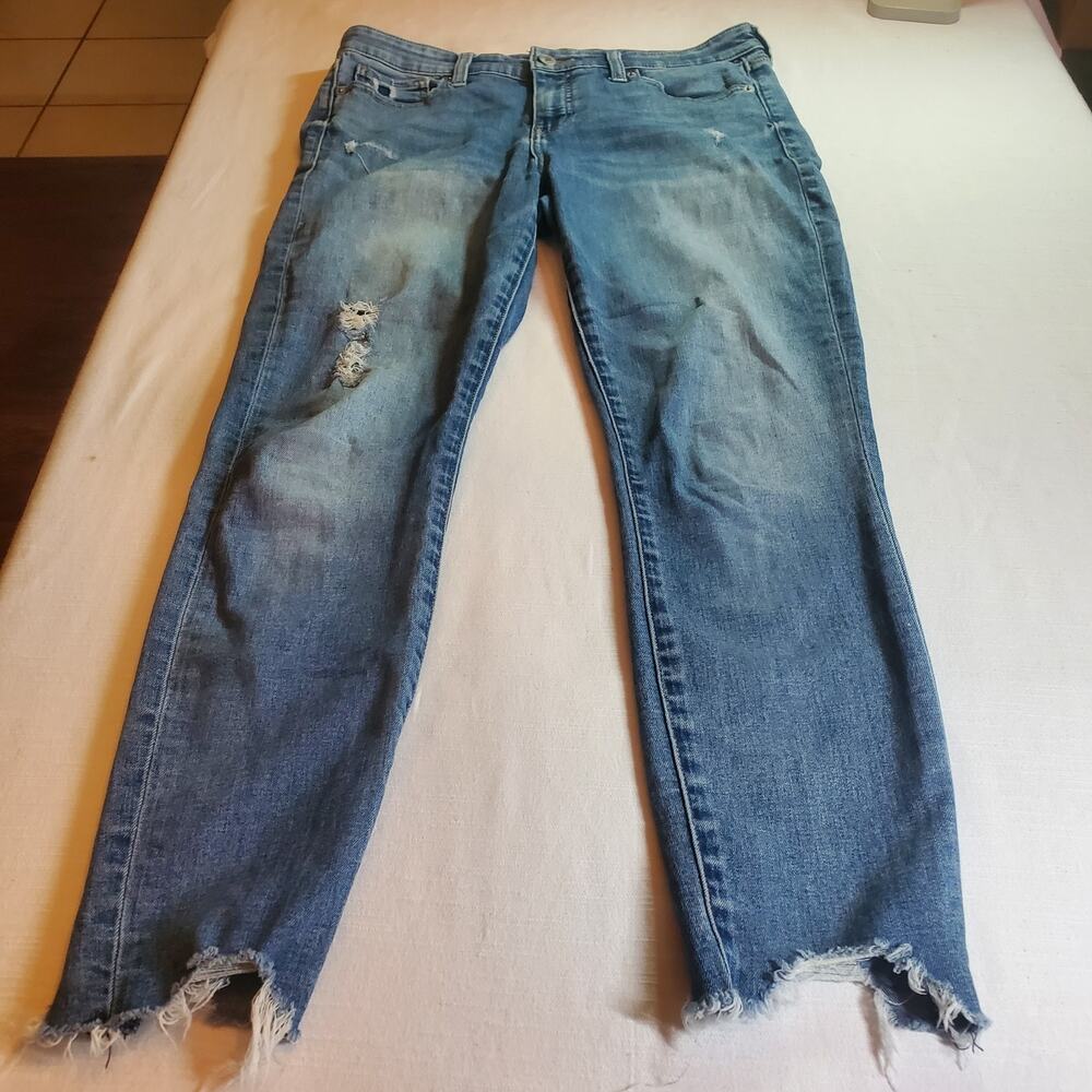 Lucky Brand Women's Blue Denim Ankle Jeans Size 6 / 28 Stretch